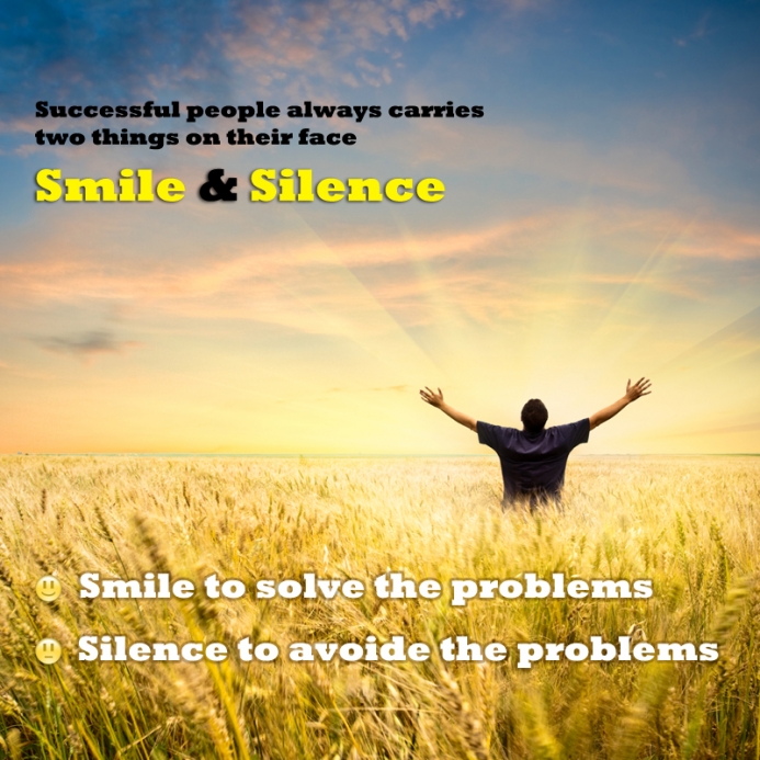 Smile & Silence for success